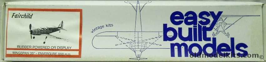 Easy Built Models Fairchild PT-19 Trainer - 35 inch Wingspan for Free Flight or R/C Conversion, FF-6 plastic model kit